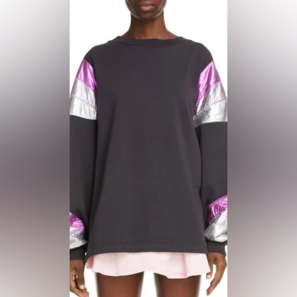 Isabel Marant Menji Metallic Pink and Purple Sweatshirt‎ S NWT
